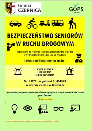 Seniorze bądź bezpieczny na drodze