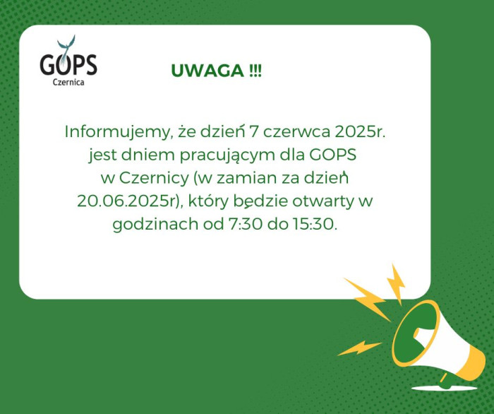 Ważna informacja!!!