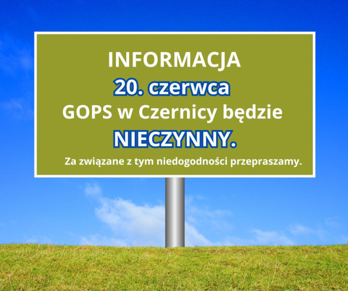 Ważna informacja.