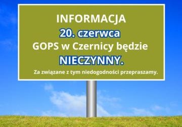 Ważna informacja.