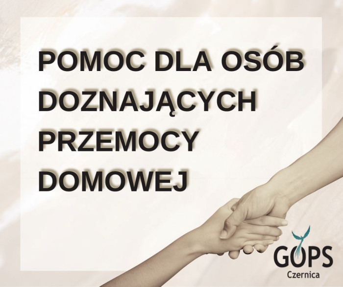Wsparcie dla Osób doświadczających przemocy domowej.