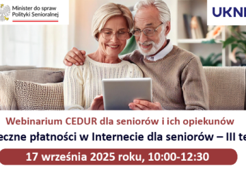 Webinarium dla Seniorów i ich Opiekunów
