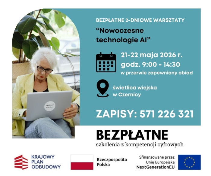 Bezpłatne szkolenie z kompetencji cyfrowych